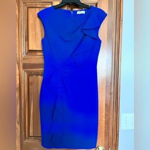 Gorgeous Calvin Klein cobalt blue dress - size 6